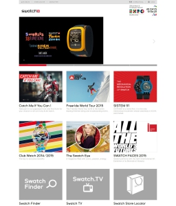 Сайт компании «Swatch» www.swatch.com