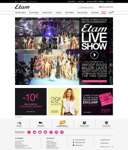Сайт компании «Etam» http://www.etam.com